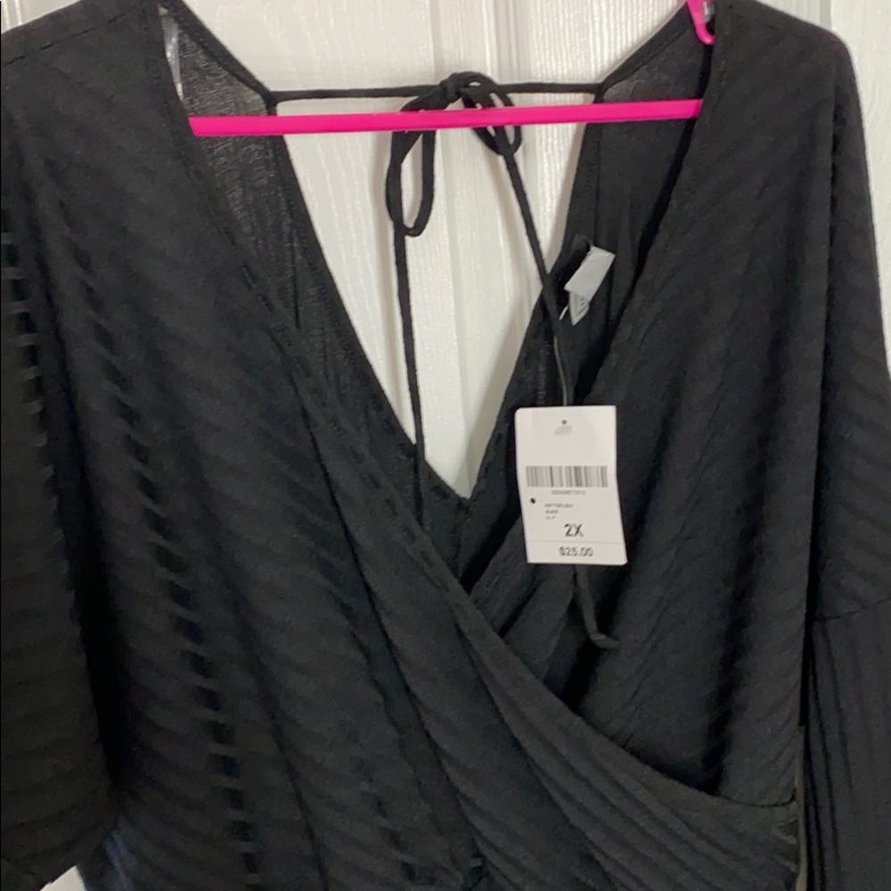 F21 black knit top - Picture 3 of 3